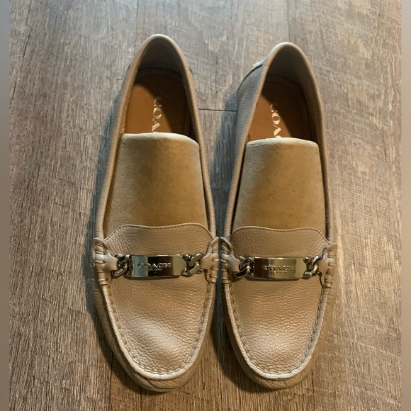 Coach Pebbled Leather Slip On Loafers - Picture 2 of 10